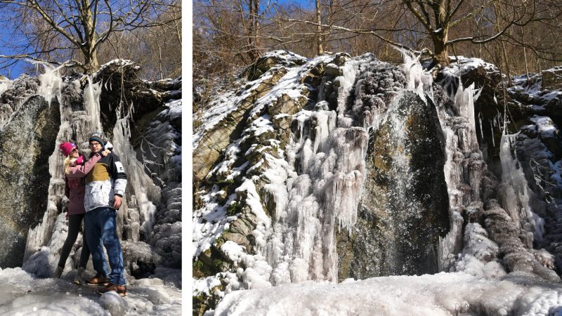 Borinský vodopád a kameňolom Medené Hámre